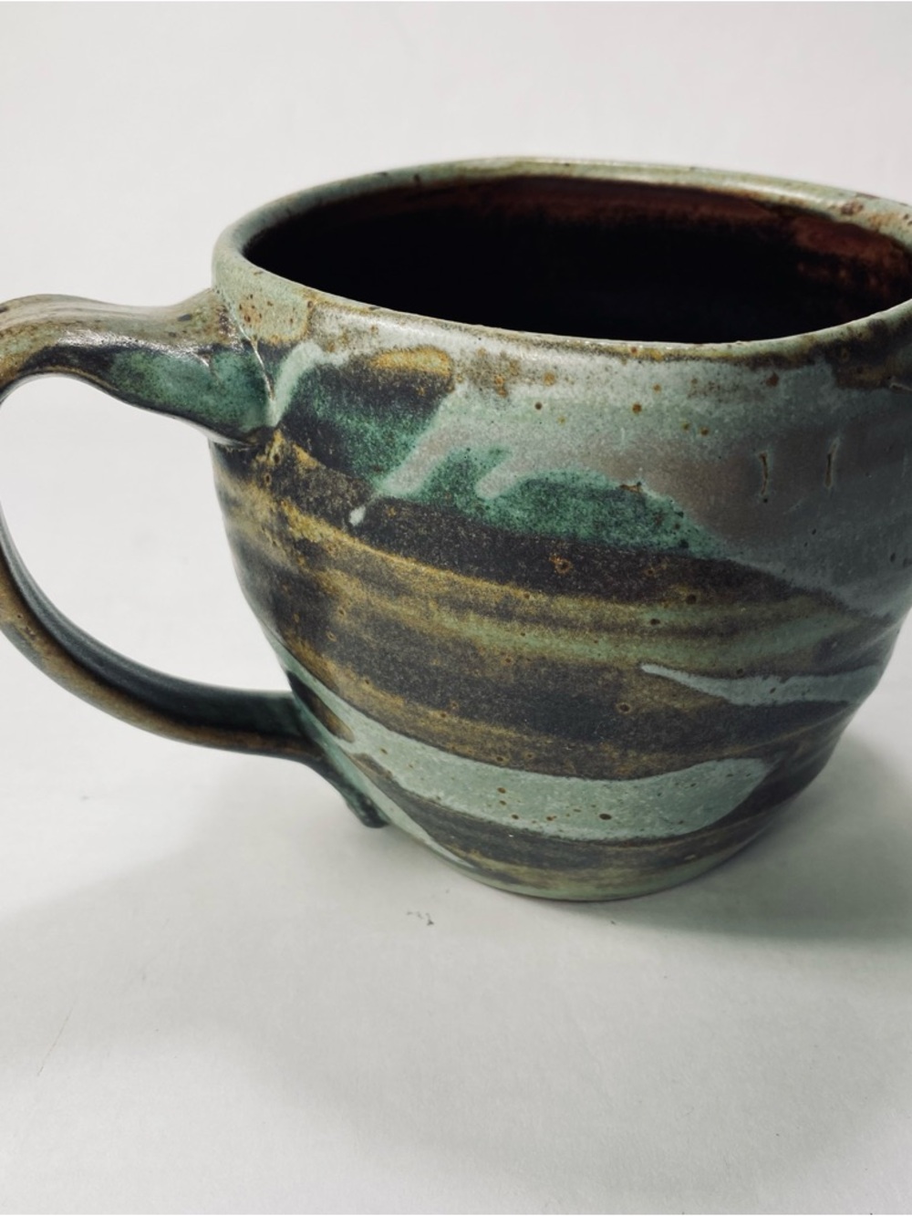 Pakele Hawaii Art Studio Pottery Artist Signed Turtle Mug - Picture 4 of 15